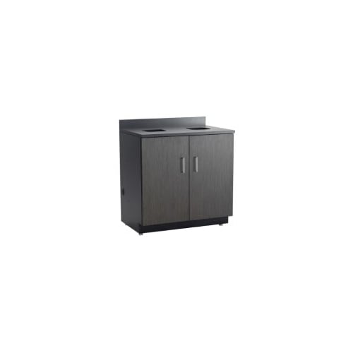 Hospitality Base Cabinet, Waste Receptacle, Asian Night/Black